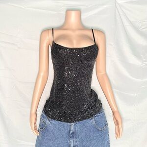 EXPRESS sequin camisole party top